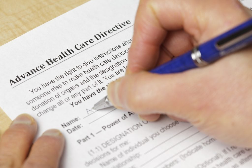 Filling out and Advance Health care directive is an important part of homecare planning solutions