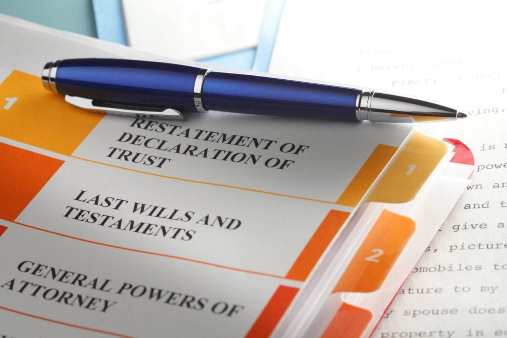planning homecare solutions includes working on Trust, Will and Powers of Attorney